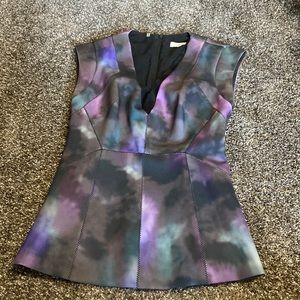 Grey and purple Rebecca Taylor top. size small.